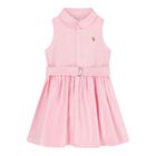 Baby Girls Pink Logo Dress, 1, hi-res
