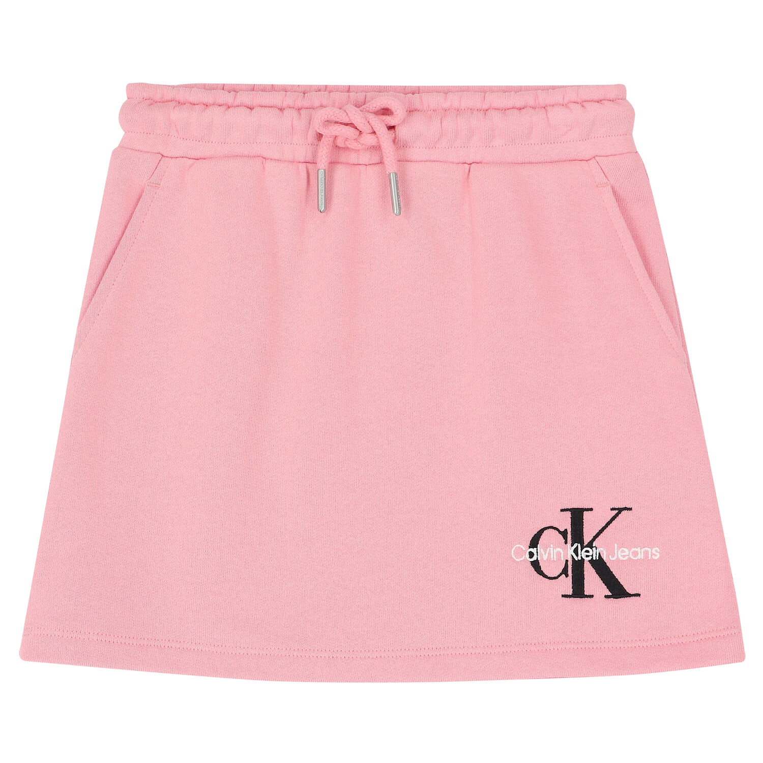 Girls Pink Embroidered Logo Skirt, 1, hi-res image number null