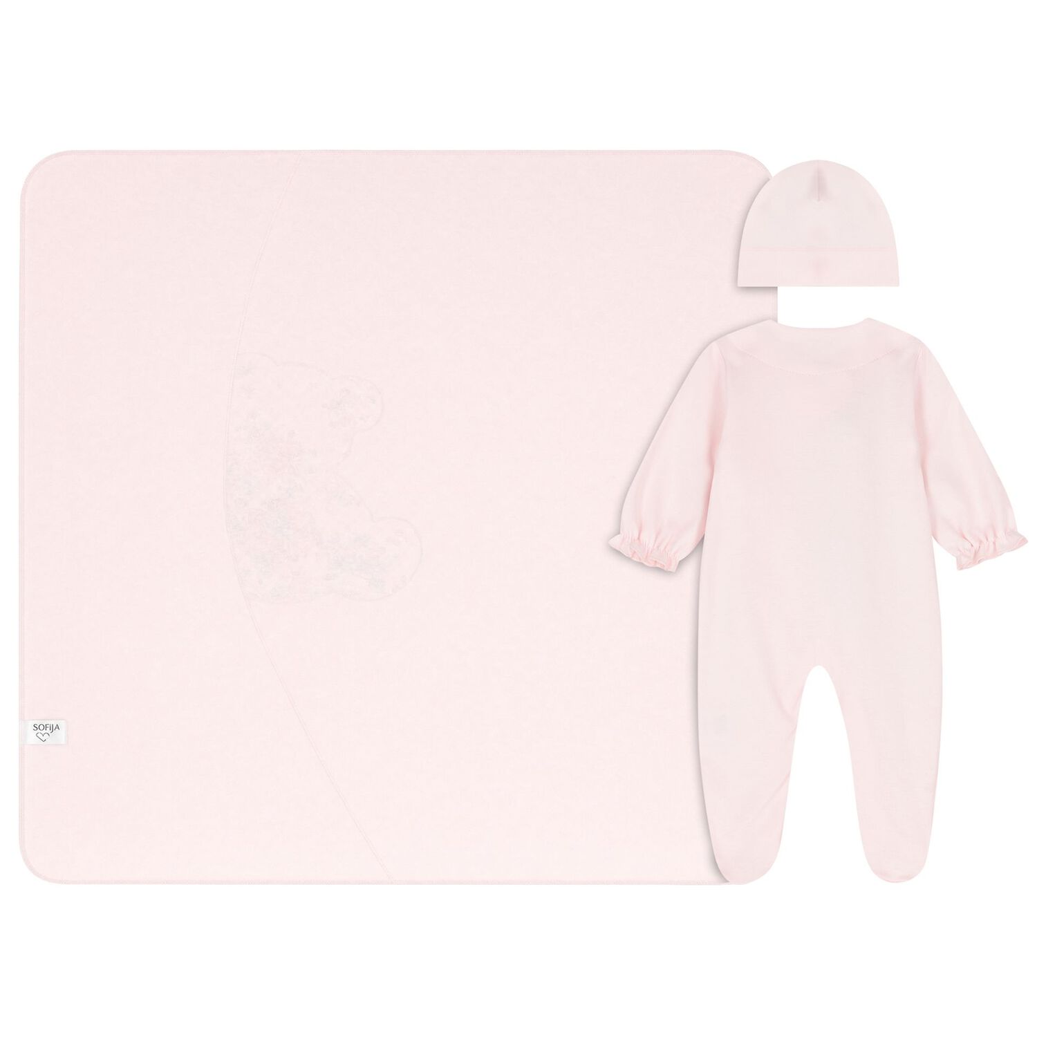 Baby Girls Pink Floral Babygrow Gift Set, 1, hi-res