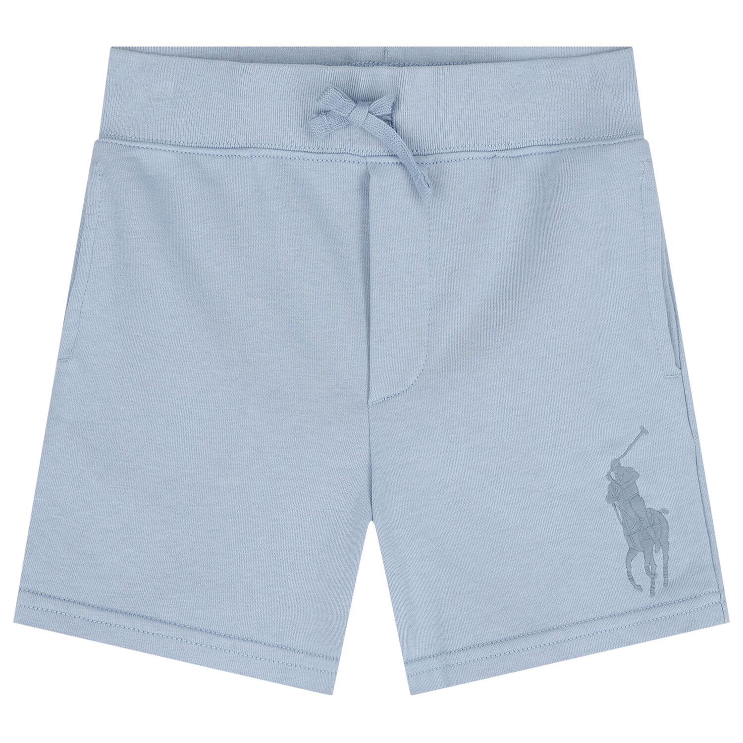 Boys Blue Logo Shorts, 1, hi-res