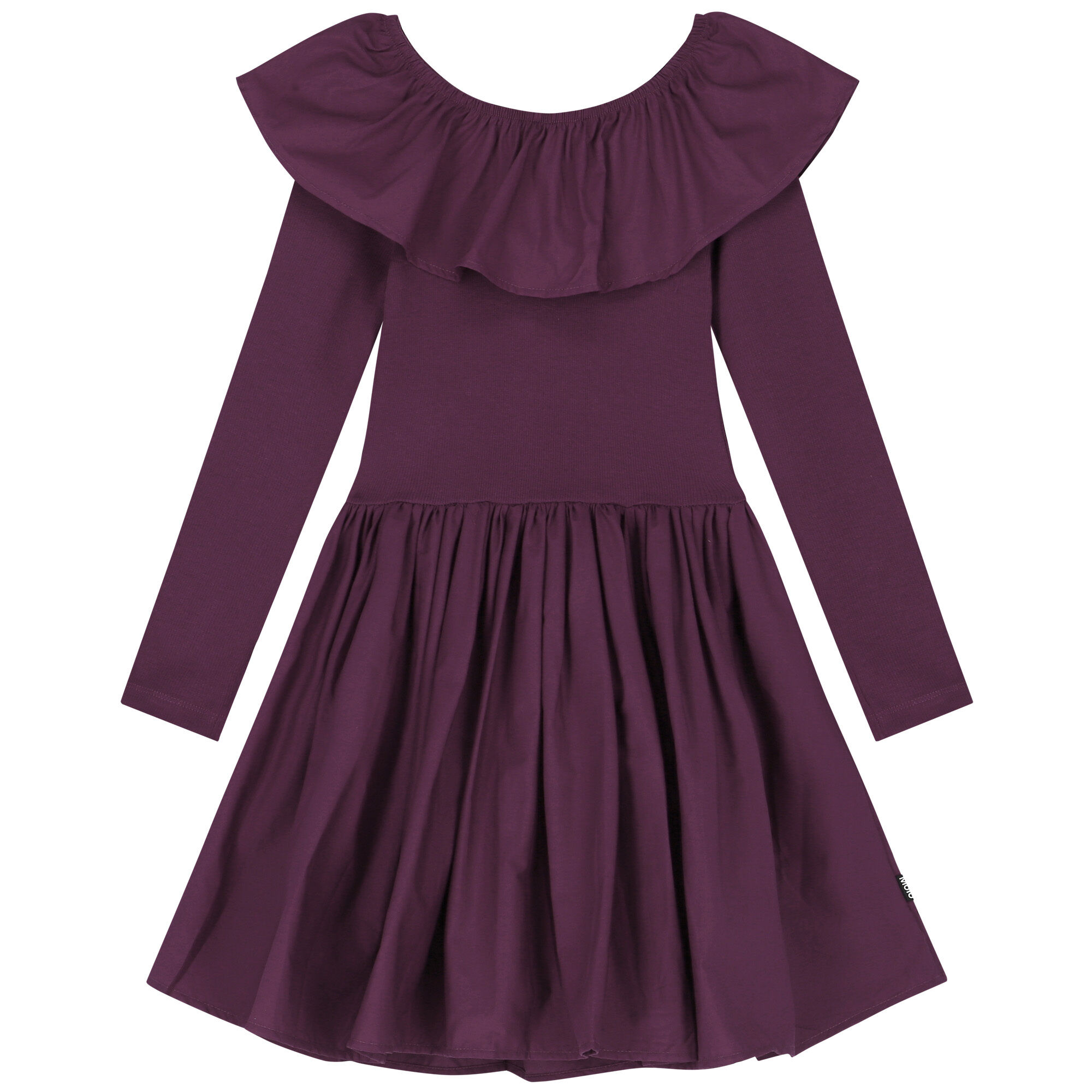 Girls long sleeve purple dress clearance