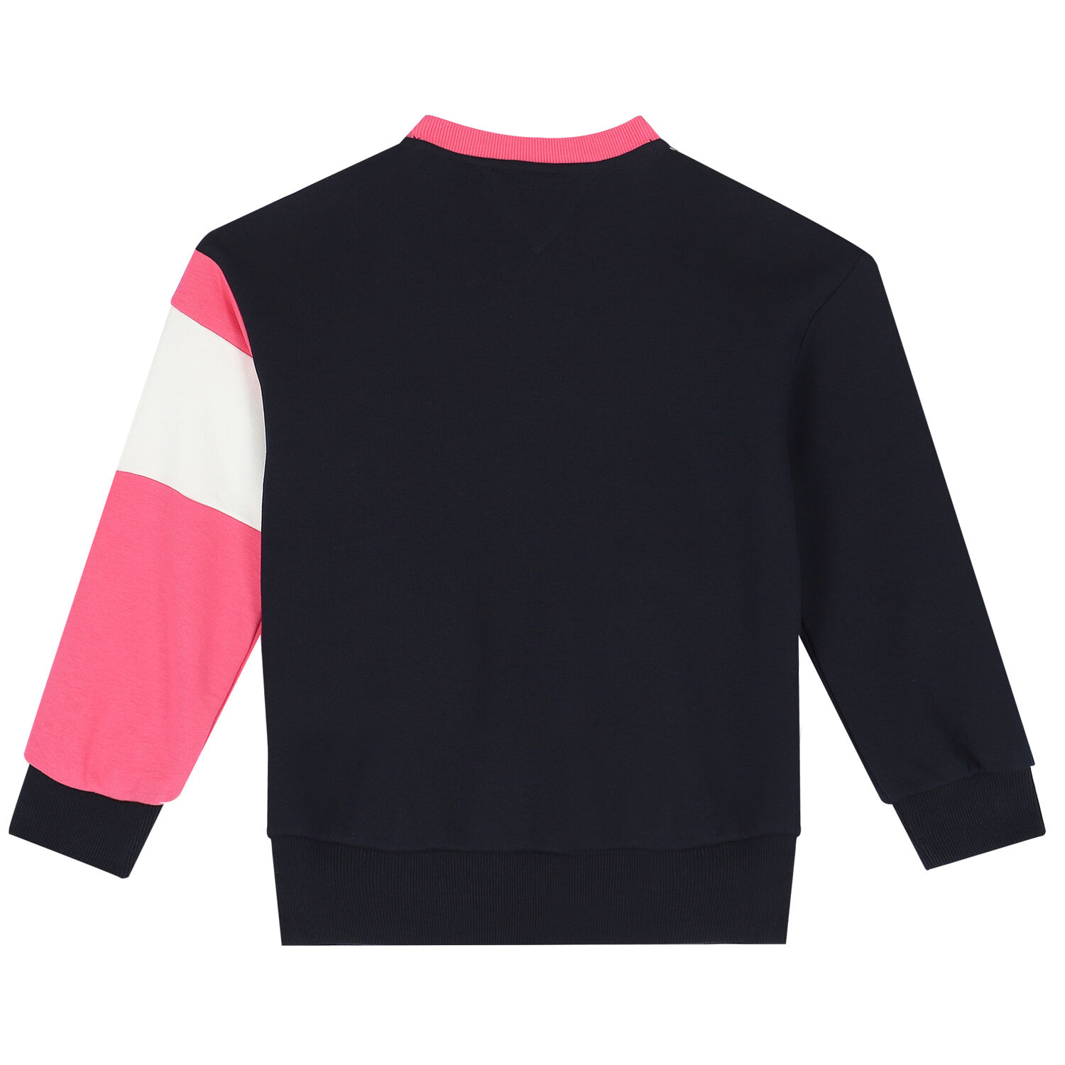 Girls Navy & Pink Logo Sweatshirt, 1, hi-res