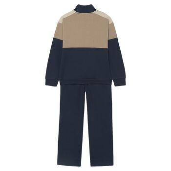Boys Boys Navy Blue & Beige Tracksuit
