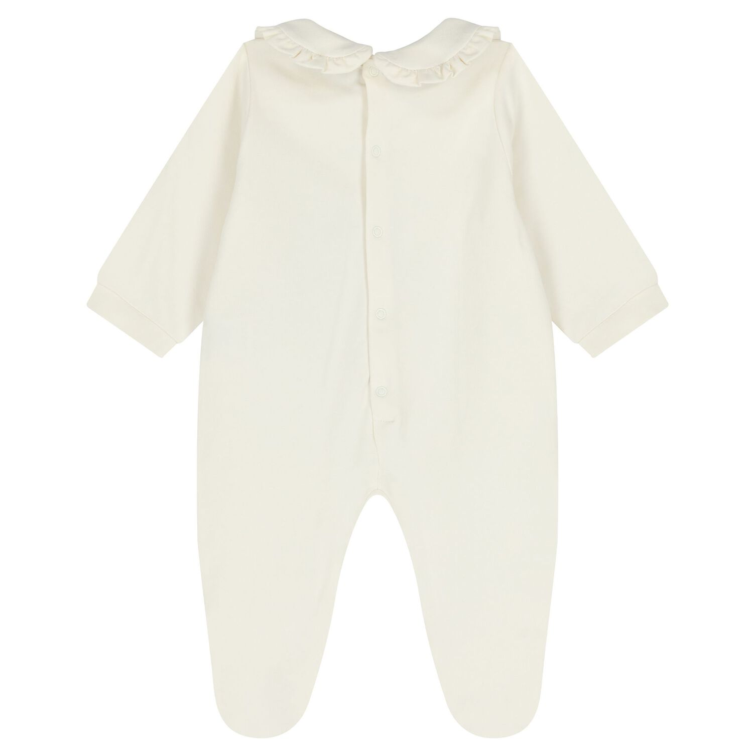 بدلة أطفالة باللون عاجية بشعار, 1, hi-res