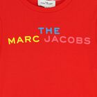 Girls Red Logo Dress, 1, hi-res