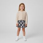 Girls Beige Knitted Cardigan, 3, hi-res