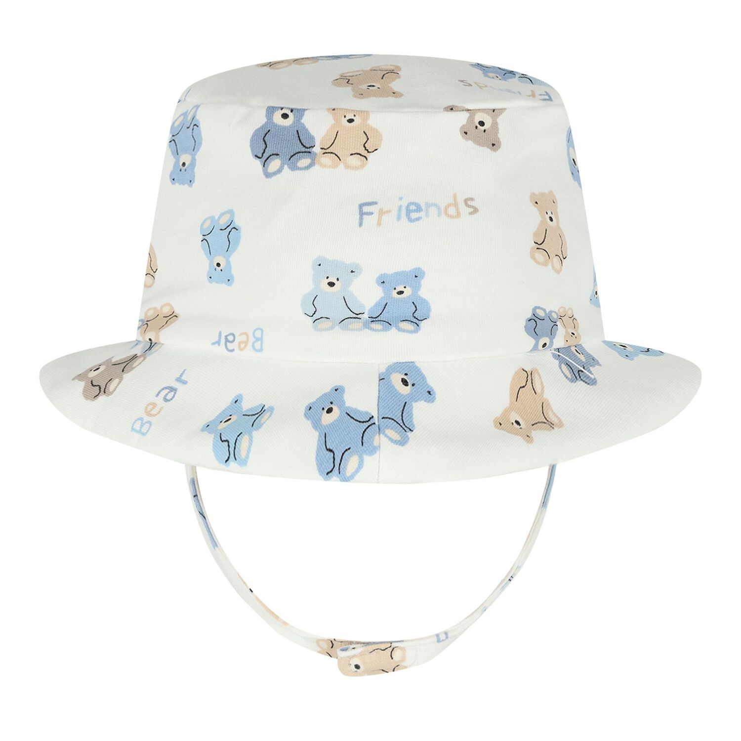 Baby Boys Blue & White Dungaree Set, 2, hi-res