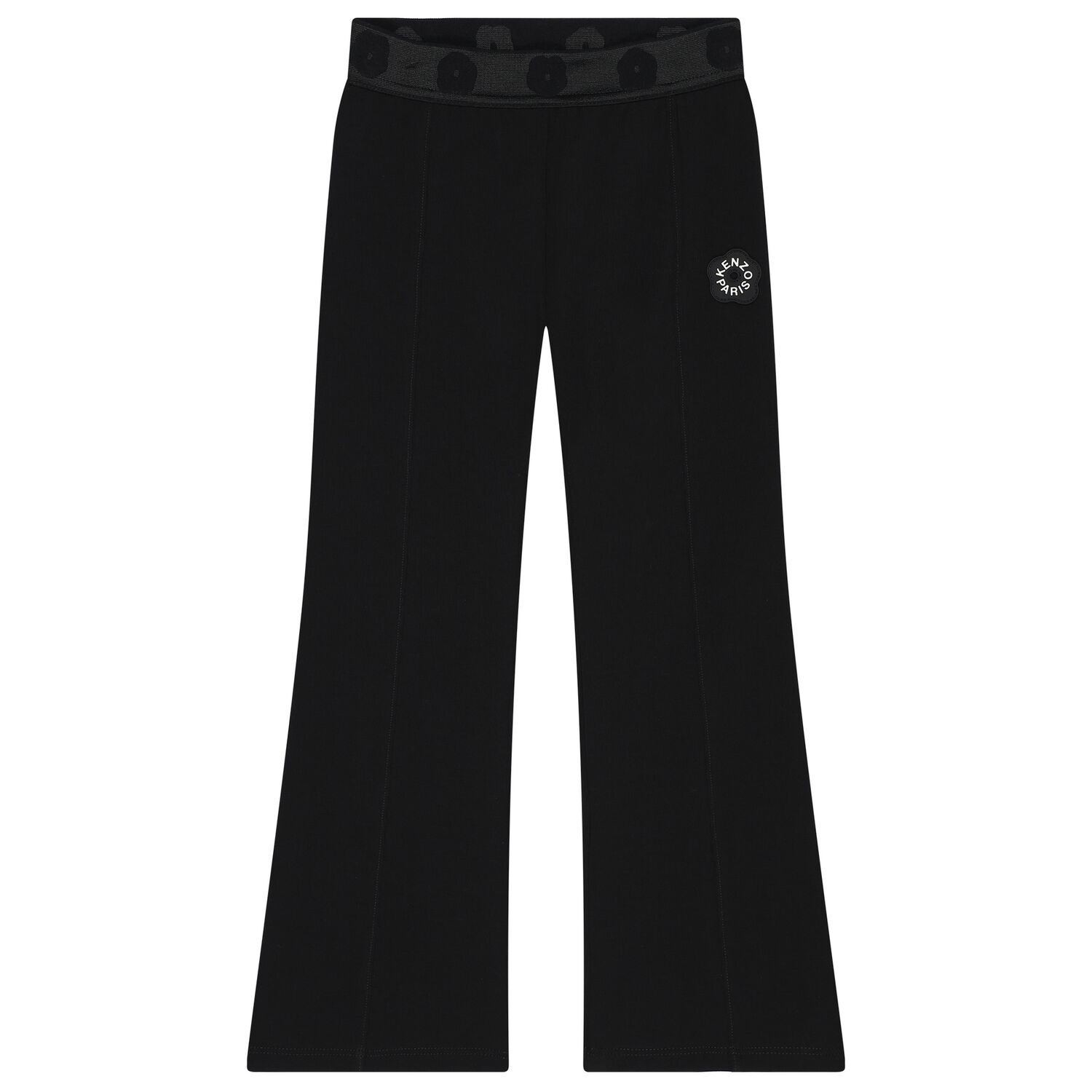 Girls Black Logo Leggings, 2, hi-res