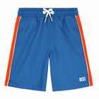 Boys Blue Logo Shorts , 2, hi-res