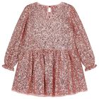 Girls Pink Embellished Dress, 1, hi-res