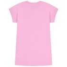 Girls Pink Teddy Bear Dress, 2, hi-res