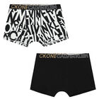 Boys Black Logo Boxer Shorts ( 2-Pack ), 5, hi-res