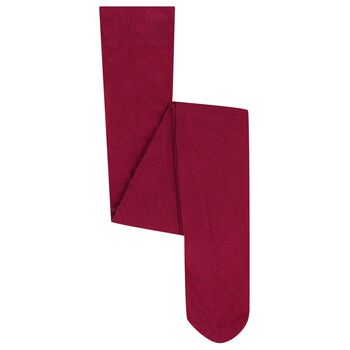 Girls Burgundy Tights