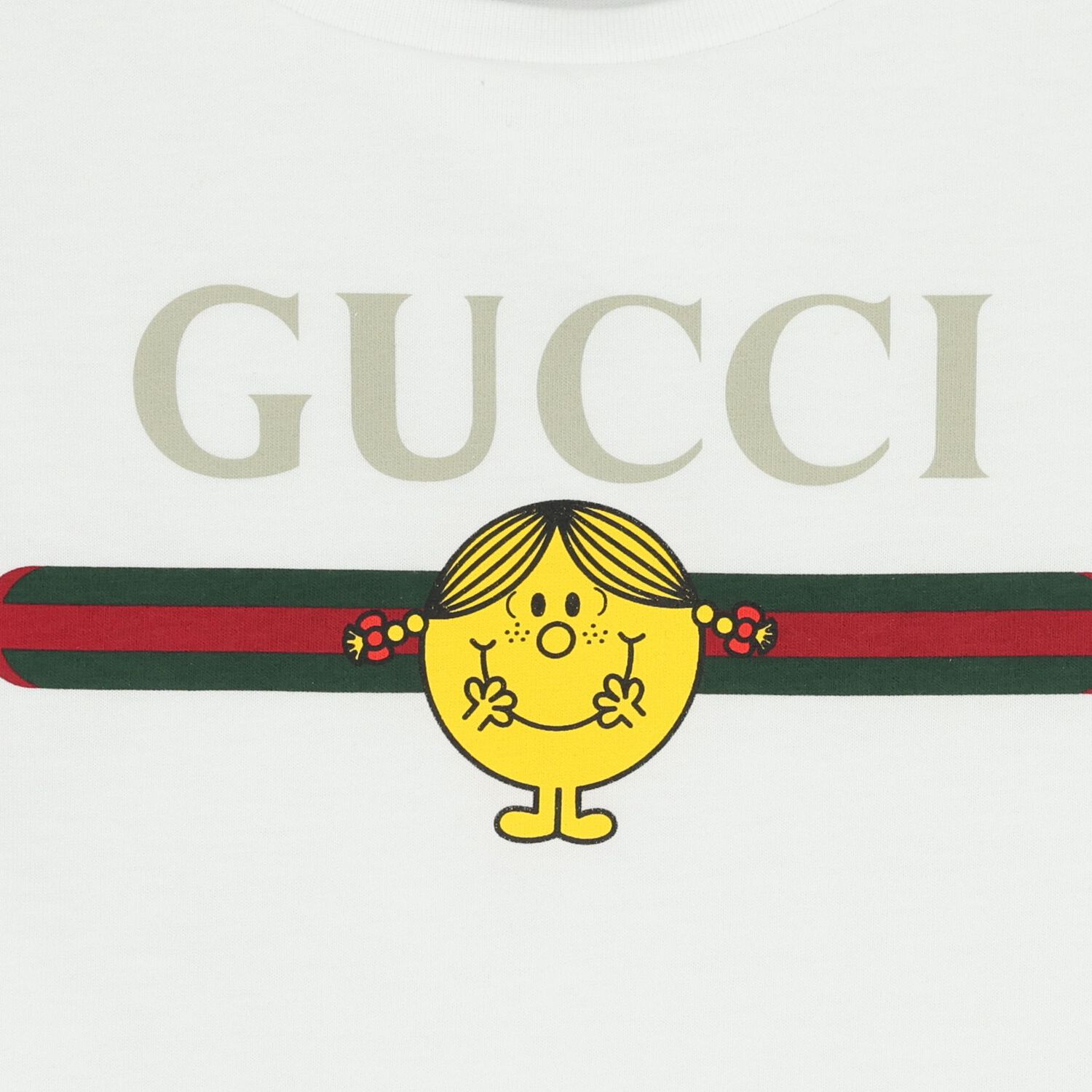 تيشيرت باللون الابيض مخطط للبنات, 1, hi-res