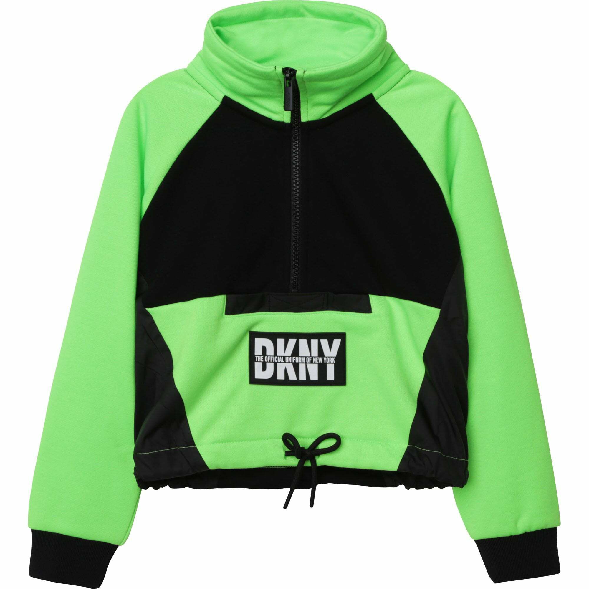 DKNY Neon Green Black Logo Sweatshirt Junior Couture UAE