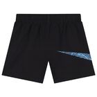 Boys Black Logo Shorts Set, 2, hi-res