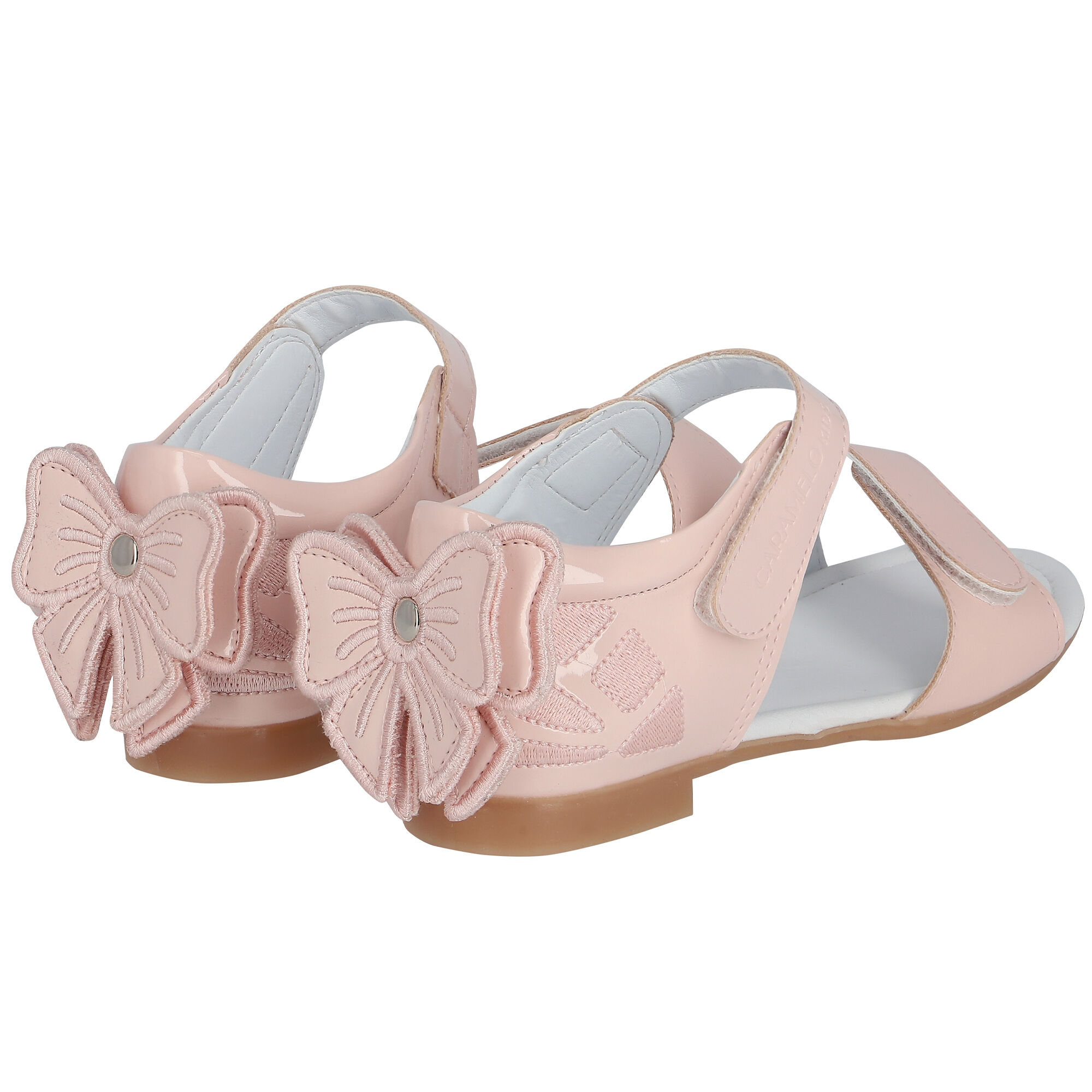 Caramelo Kids Girls Pink Bow Sandals Junior Couture UAE