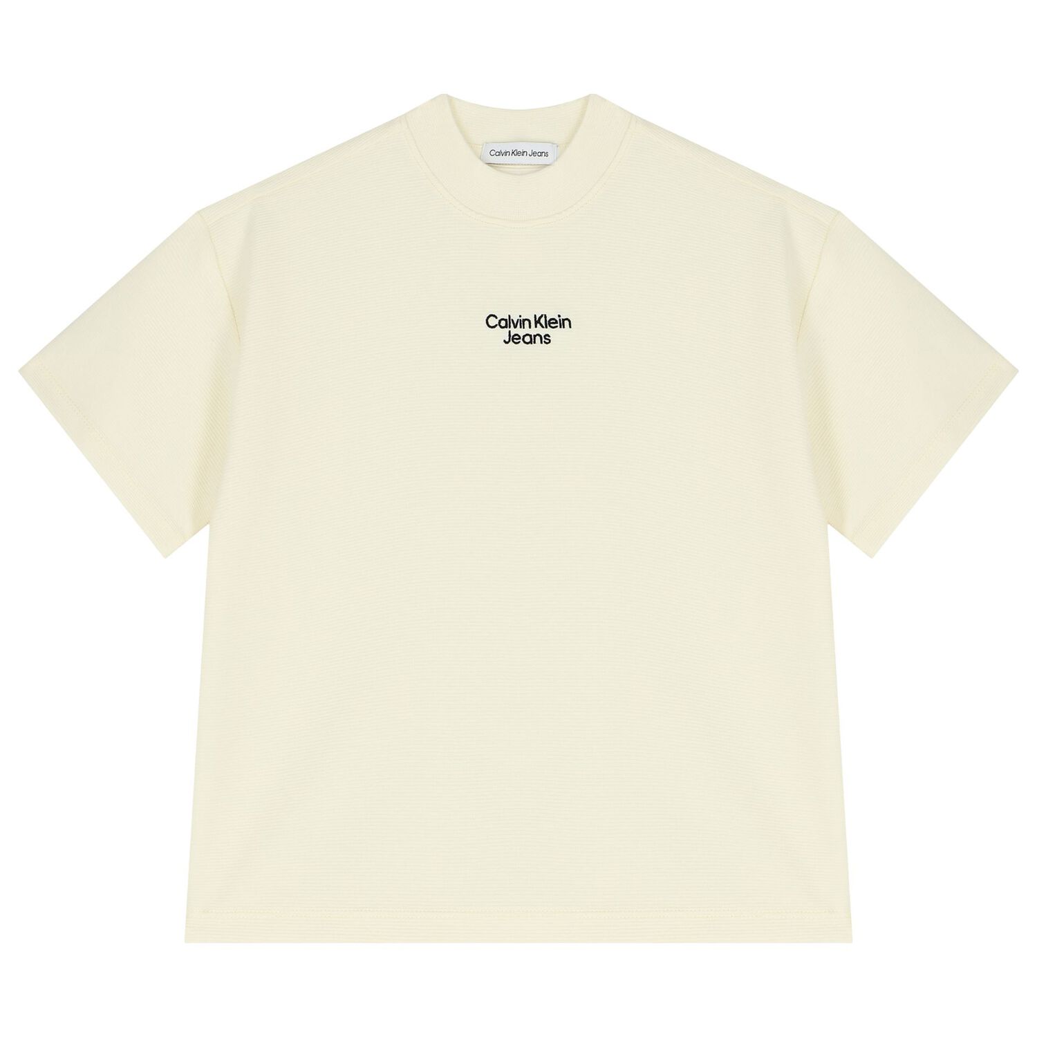 طقم أولاد شورت بالشعار باللون العاجي, 2, hi-res