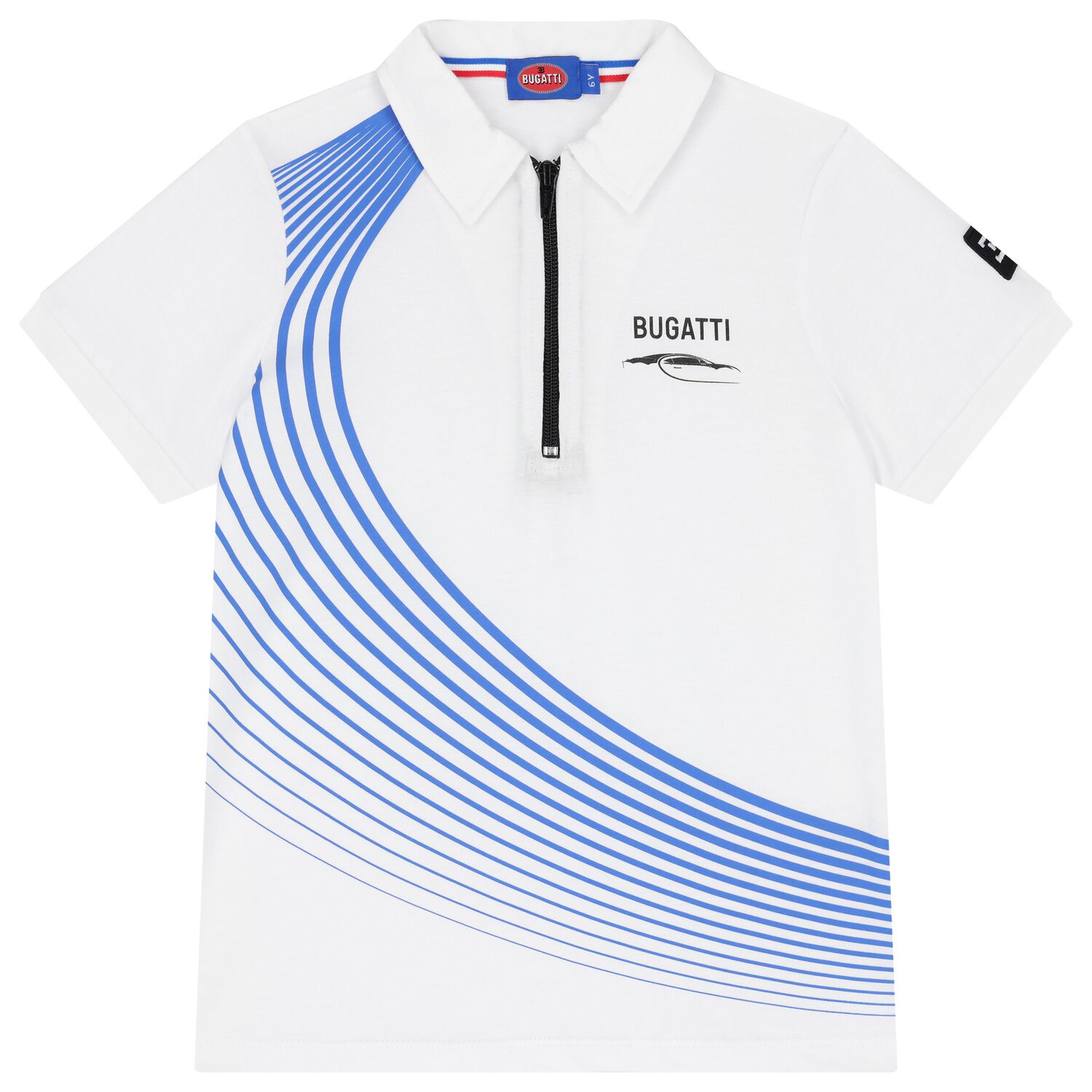 Boys White Logo Polo Shirt, 1, hi-res image number null