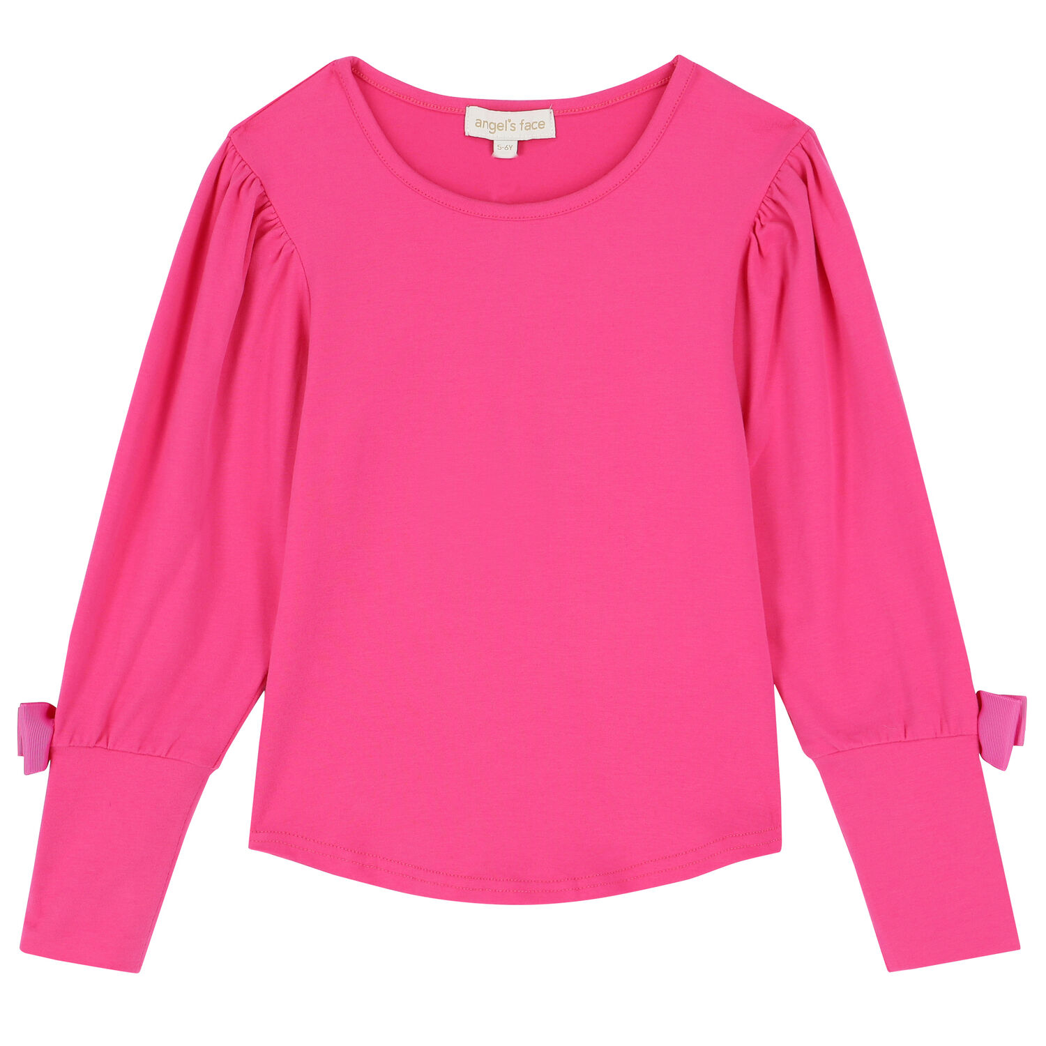 Girls Pink Long Sleeve Top, 1, hi-res