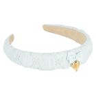 Girls Blue Flower Headband, 2, hi-res