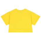 Girls Yellow Teddy Bear Logo T-Shirt, 4, hi-res