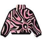 Girls Pink & Black Vortice Zip Up Top , 1, hi-res