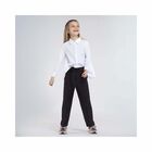 Girls Black Trousers, 1, hi-res