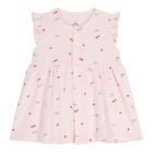 Baby Girls Pink Strawberry Dress Set, 1, hi-res