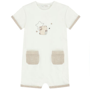 Baby Boys Ivory Romper