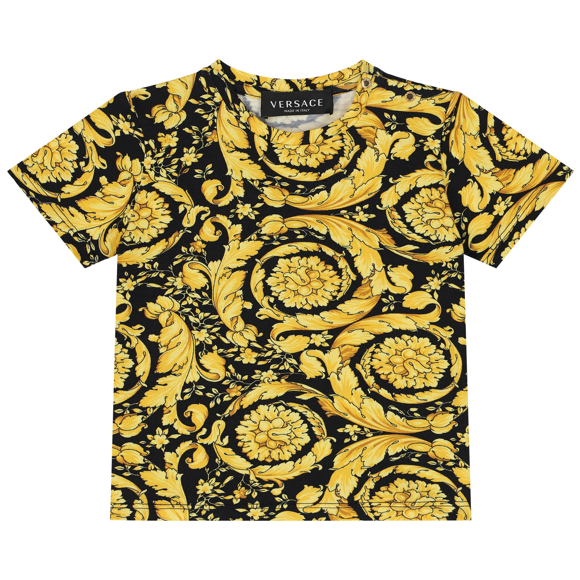 Gold and outlet black t shirt