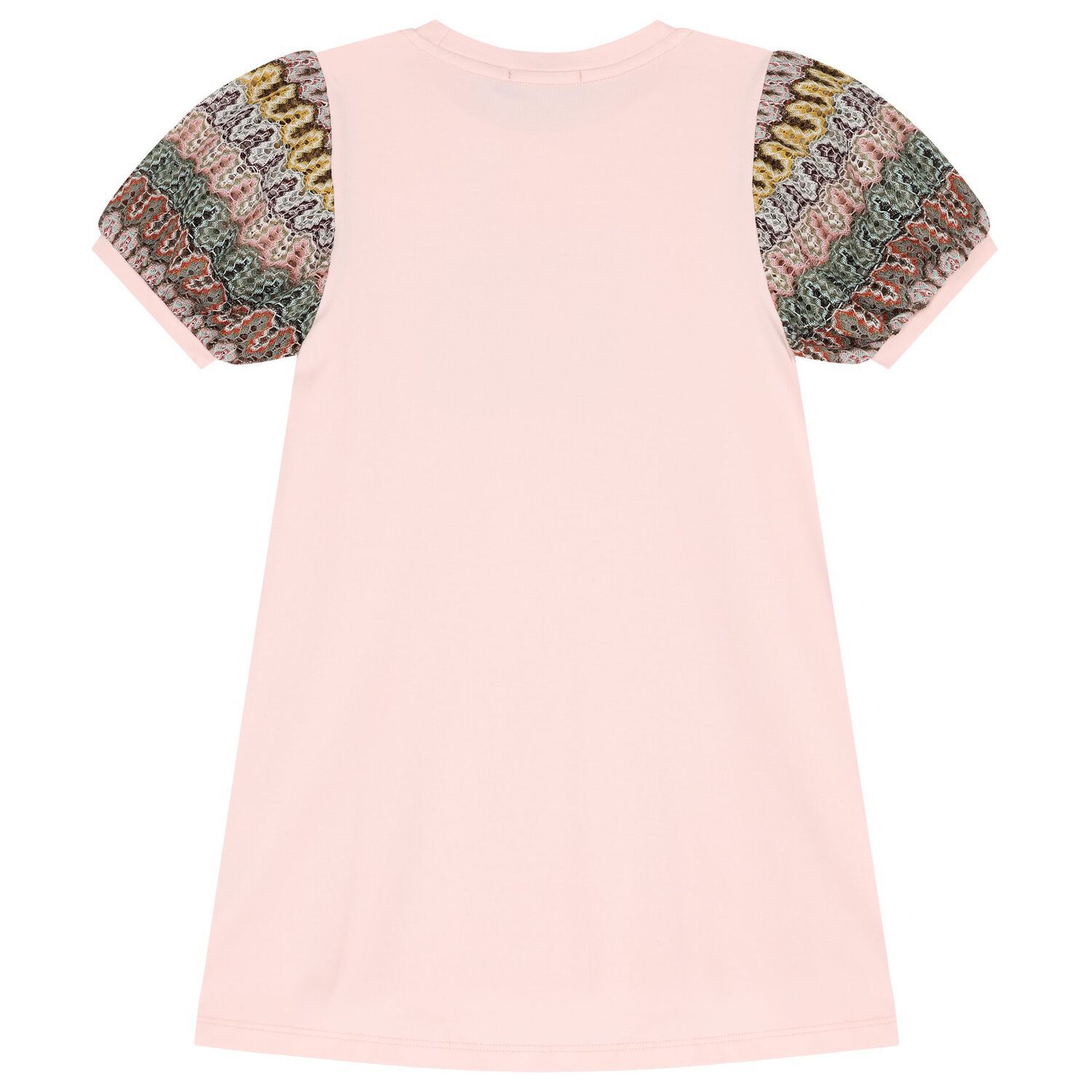 Girls Pink Logo Dress, 4, hi-res image number null