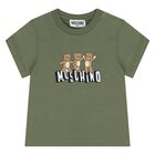 Younger Green Teddy Bear Shorts Set, 1, hi-res