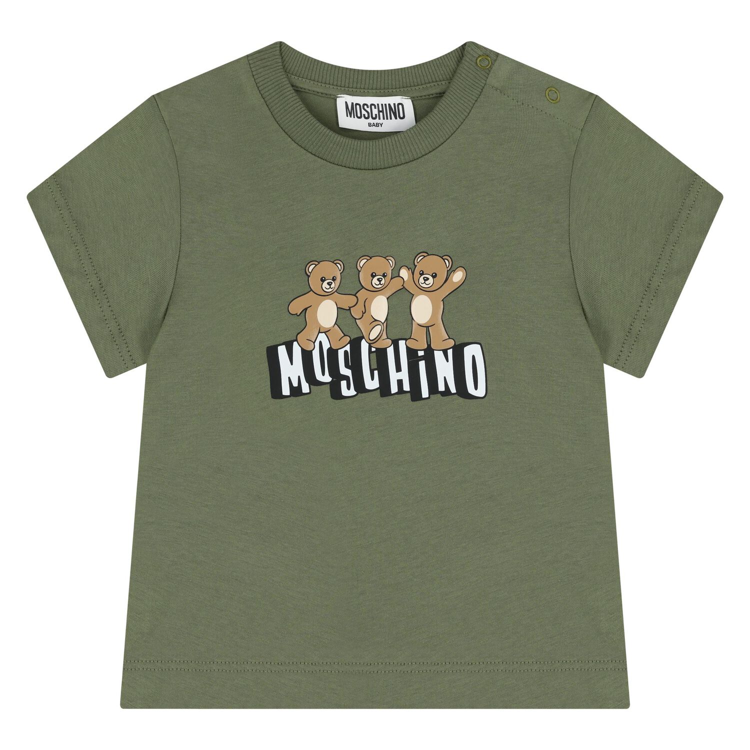 Younger Green Teddy Bear Shorts Set, 1, hi-res