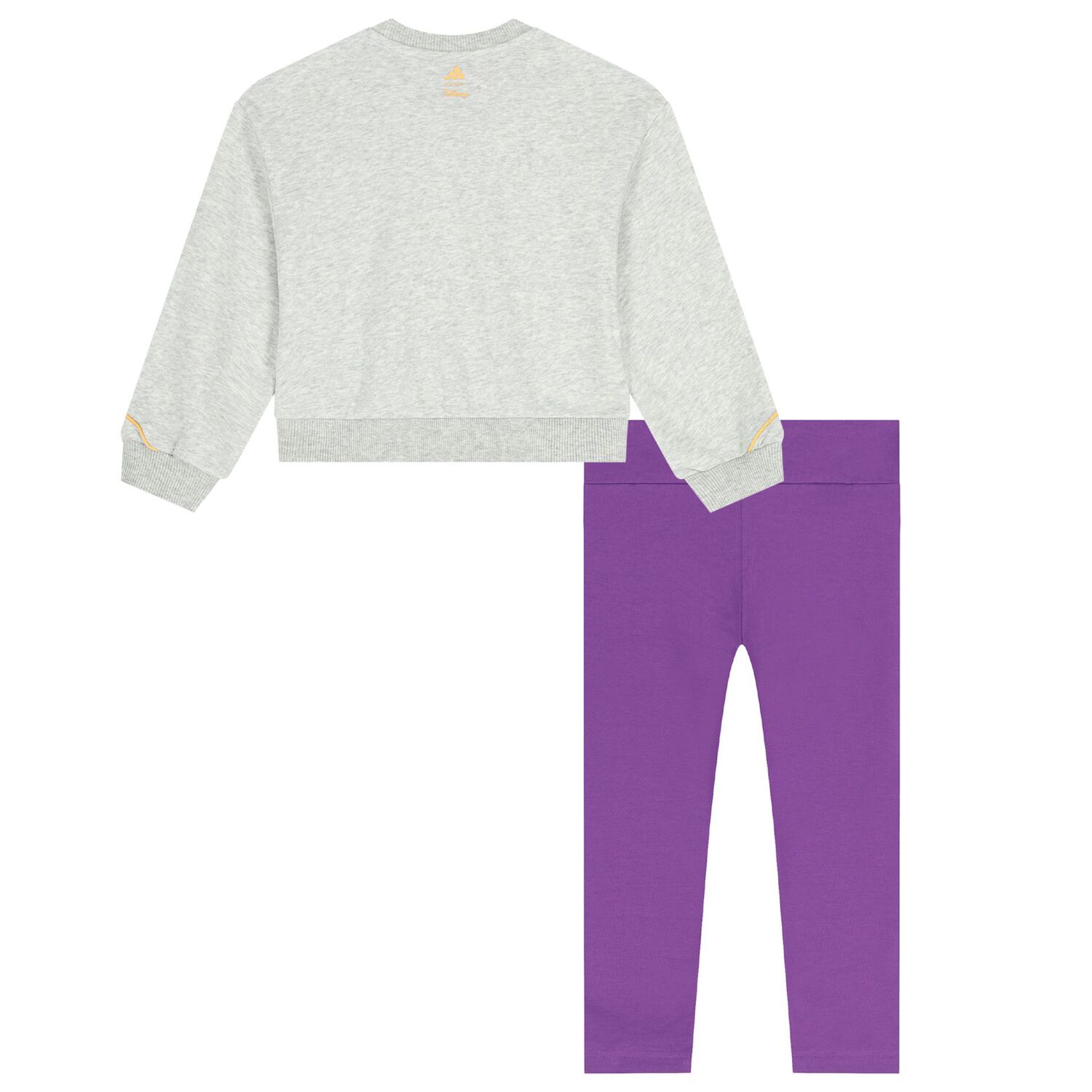 طقم ليجينز للبنات بطبعه ديزنى باللون الرمادى والبنفسجى , 1, hi-res