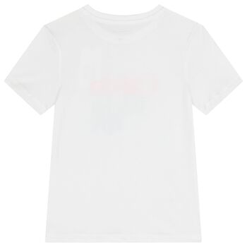 Girls White Logo T-Shirt