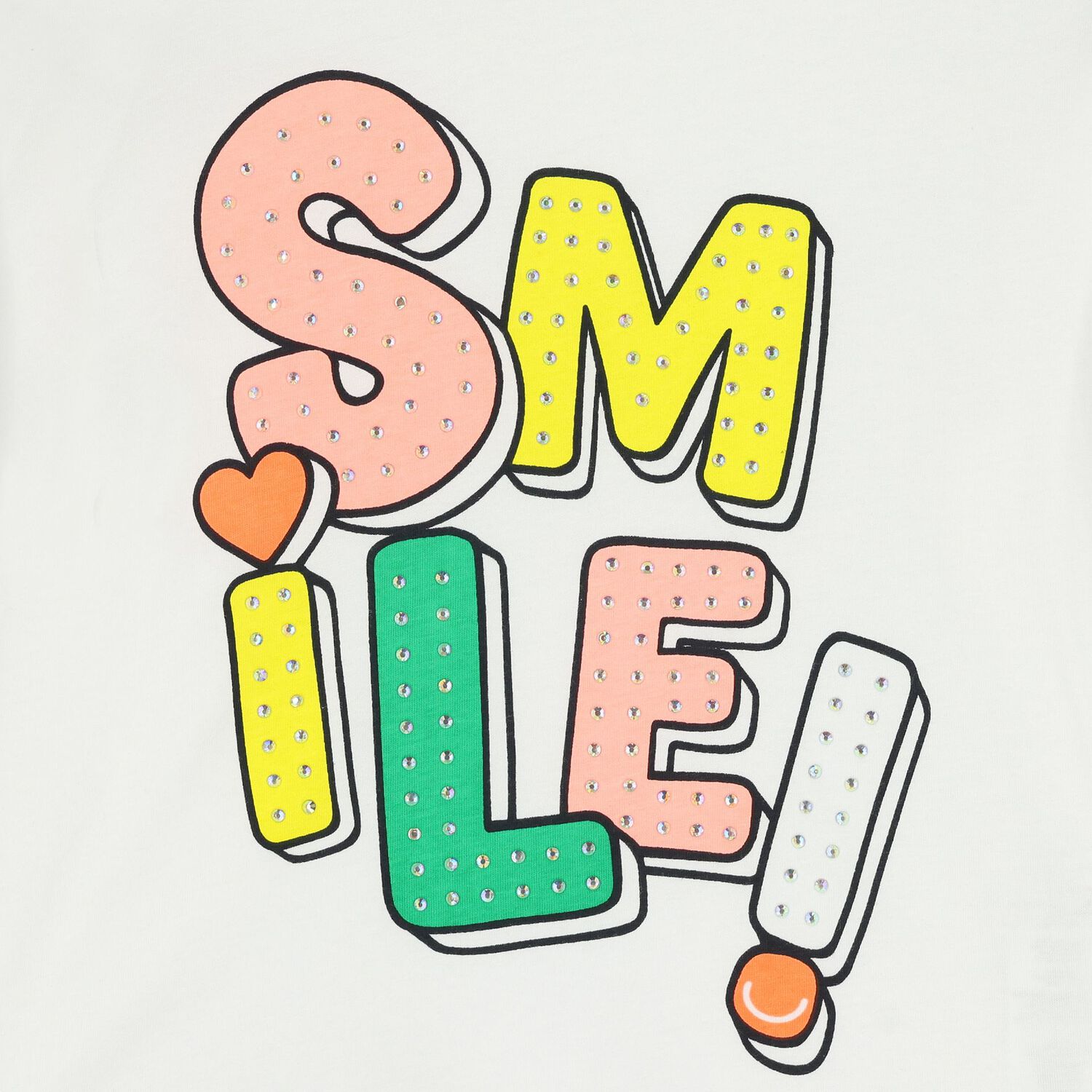 Girls White Embellished Long Sleeve Top, 1, hi-res