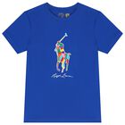 Boys Blue Logo T-Shirt, 2, hi-res