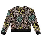 Girls Black Logo Sweatshirt, 1, hi-res