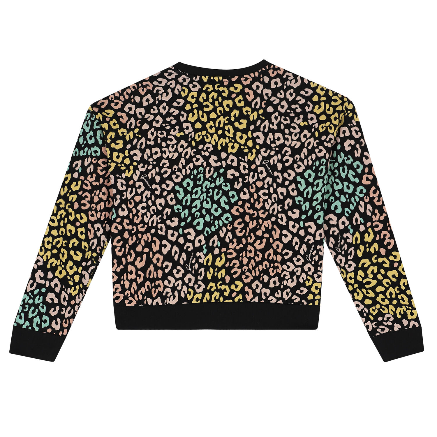 Girls Black Logo Sweatshirt, 1, hi-res image number null