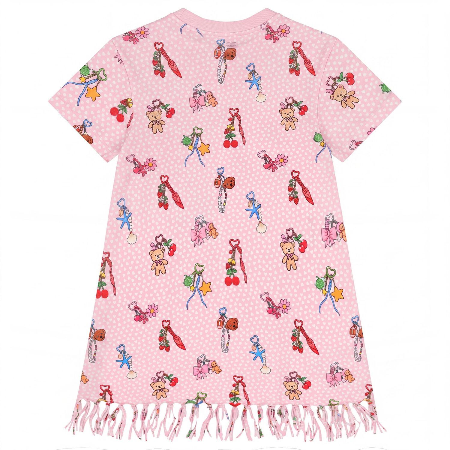 Girls Pink Keyrings Dress, 1, hi-res