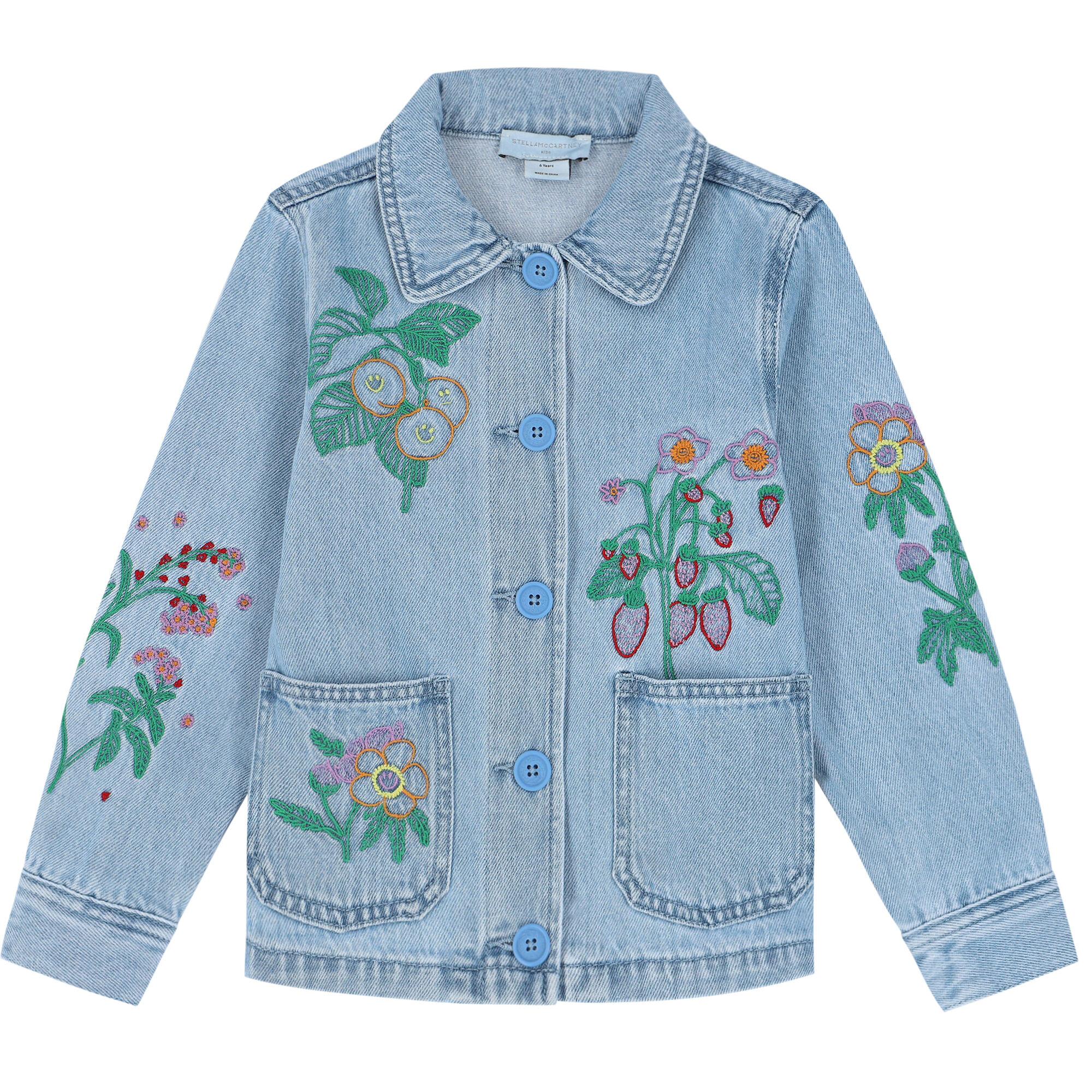 Floral deals jeans jacket