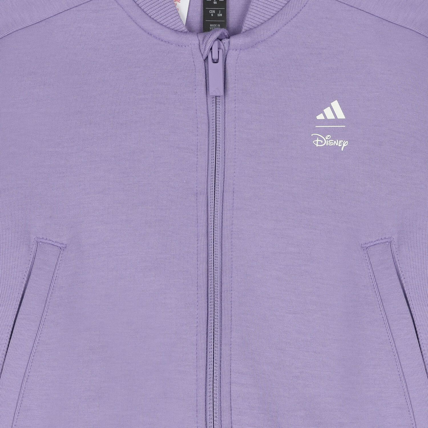 Girls Purple Minnie Mouse Disney Zip Up Top, 1, hi-res
