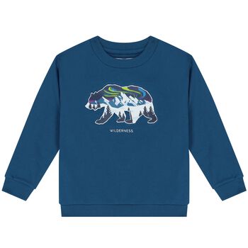 Boys Blue Polar Bear Sweatshirt