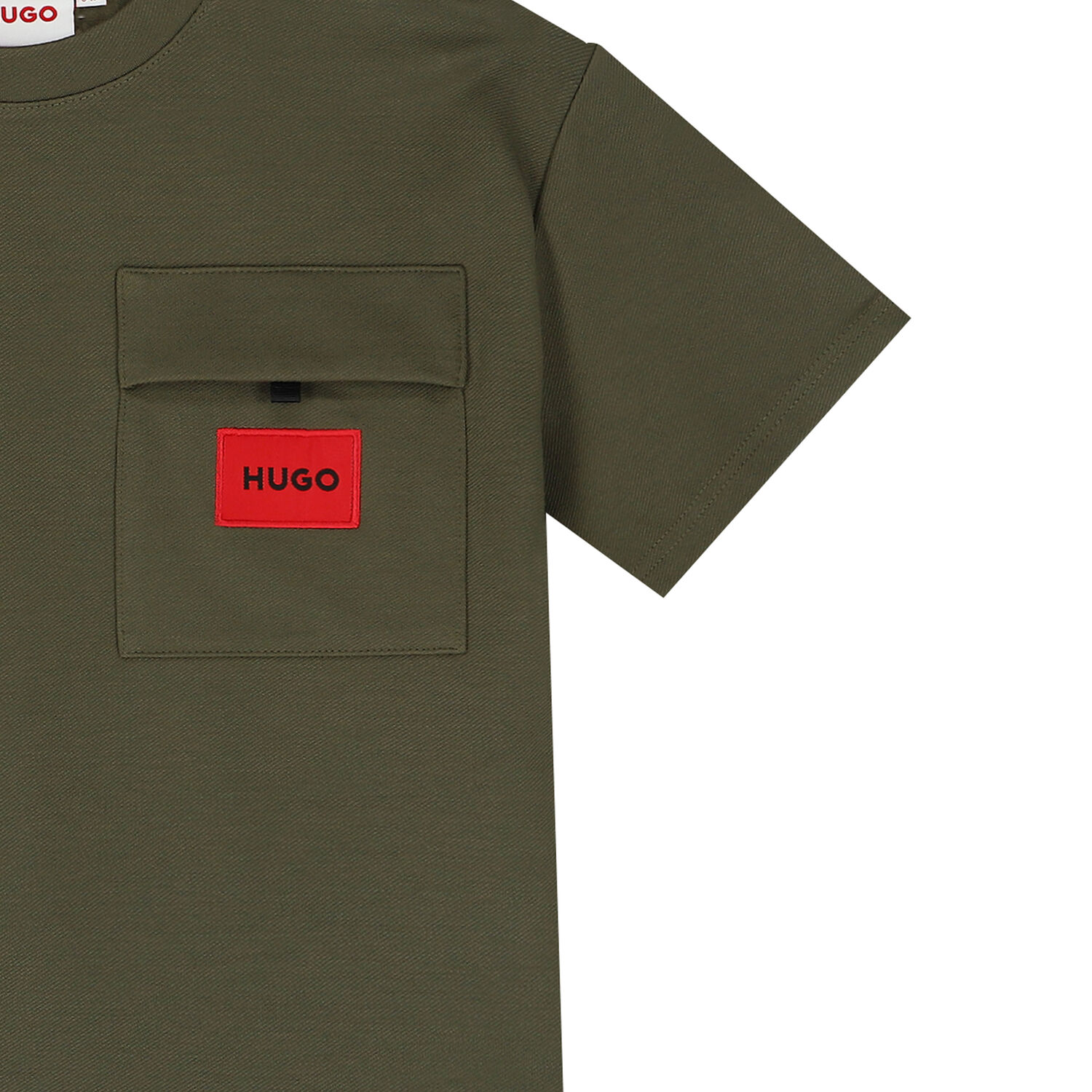 تيشيرت أولاد واسع بالشعار باللون الأخضر, 1, hi-res