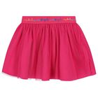 Girls Blue & Pink Bow Skirt Set, 1, hi-res
