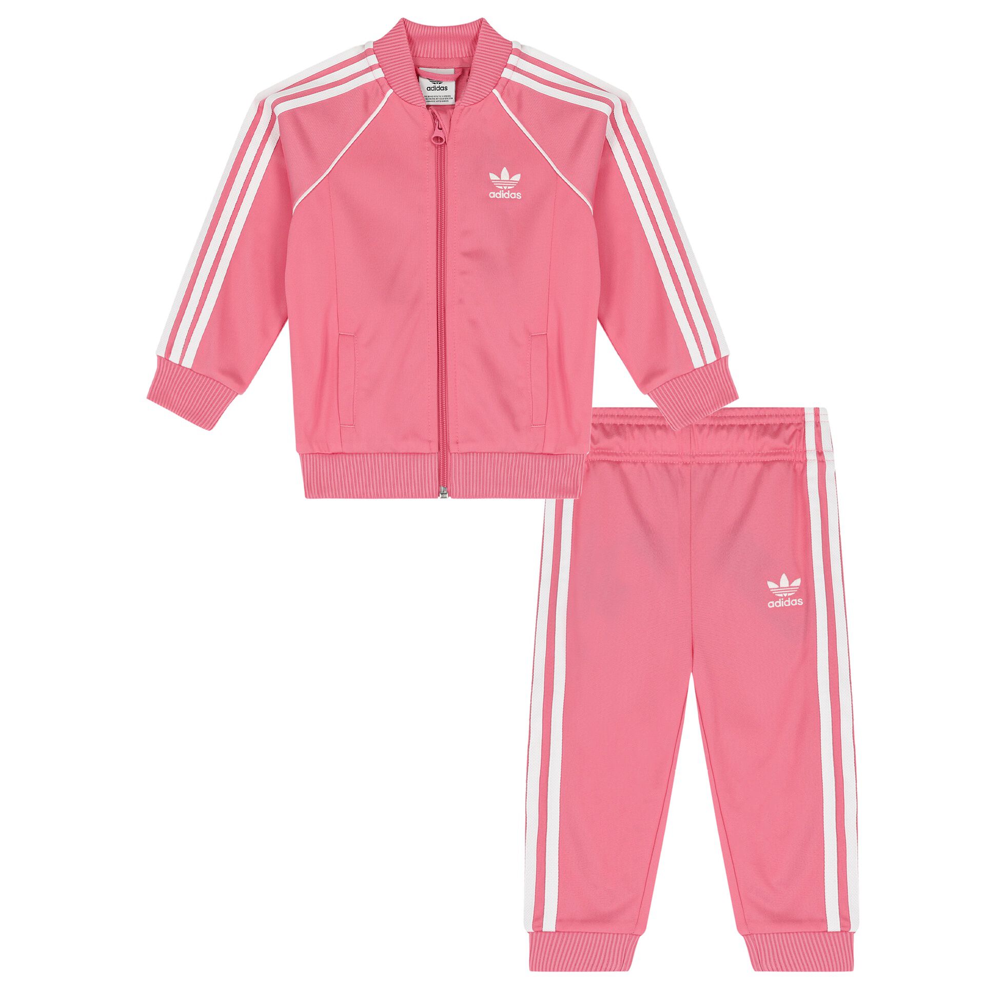 Pink adidas tracksuit baby shop