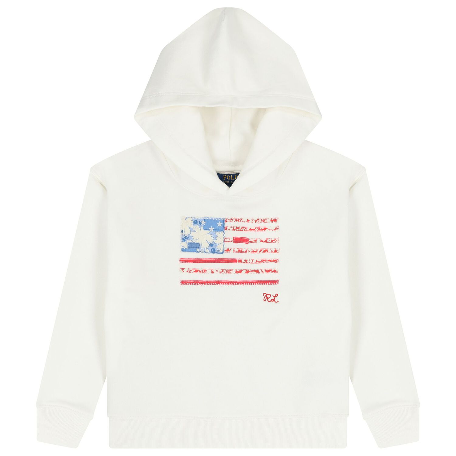 White Logo Hooded Top, 1, hi-res