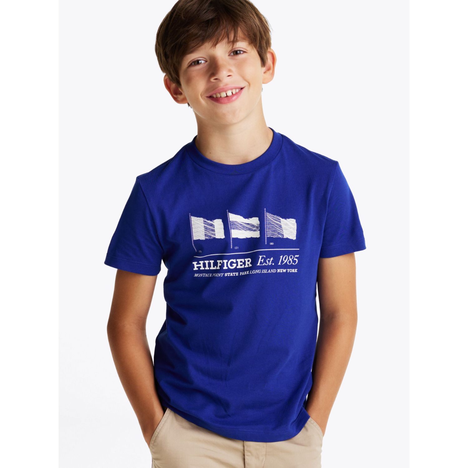 Boys Blue Logo Flag T-Shirt, 1, hi-res image number null
