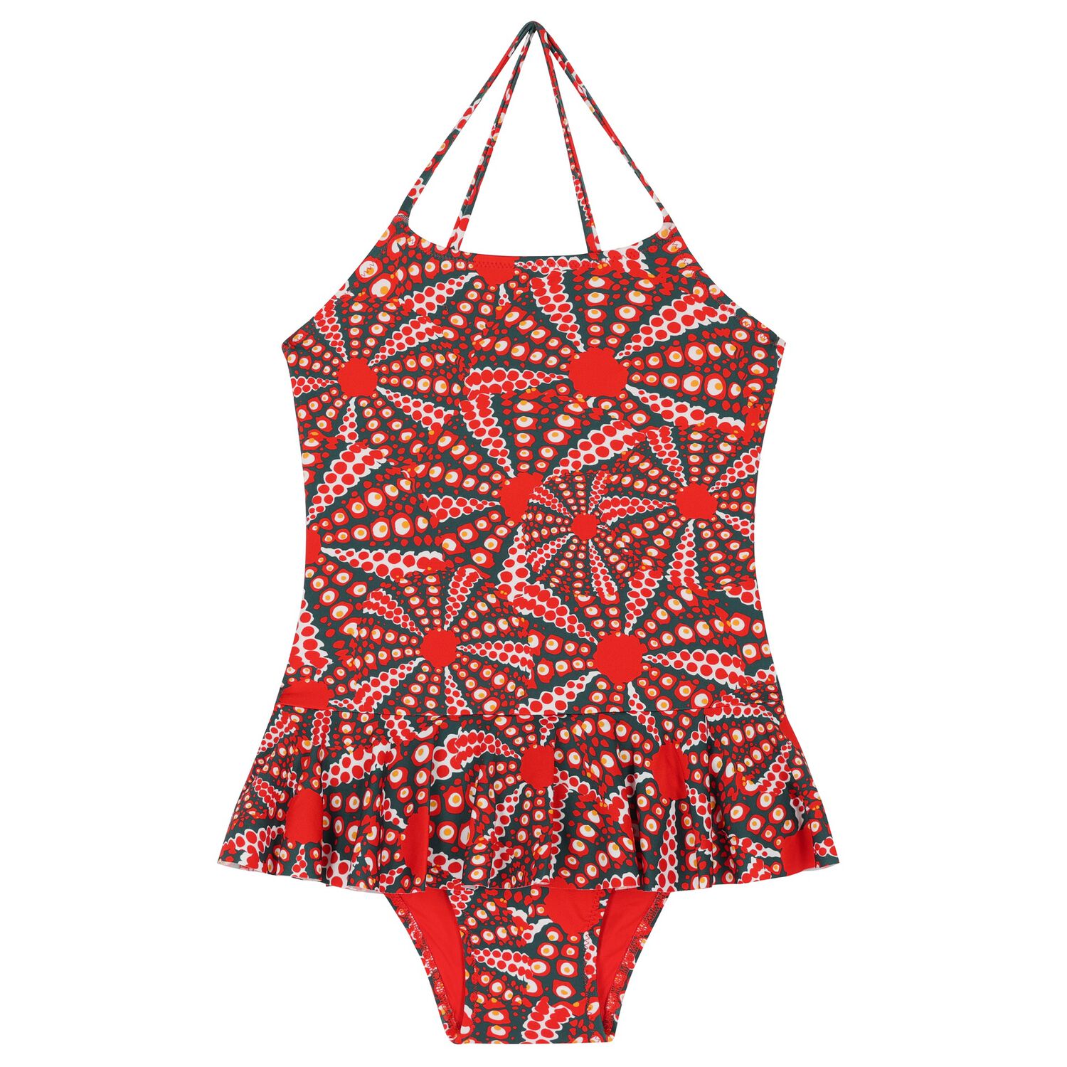 Girls Red Swimsuit, 1, hi-res image number null